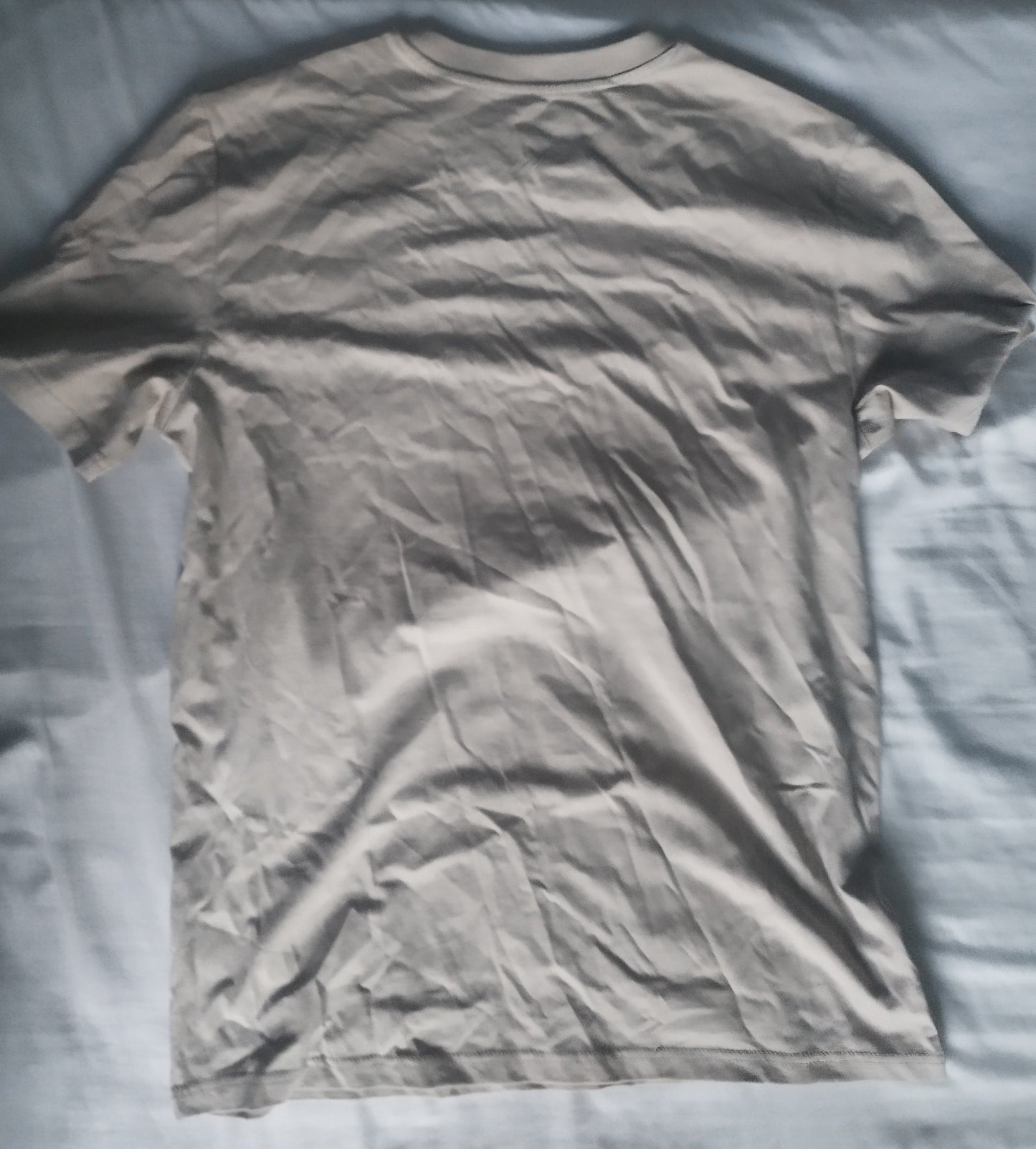T-shirt driptrip edizione premium, vista posteriore, colore chiaro, design elegante e minimalista.