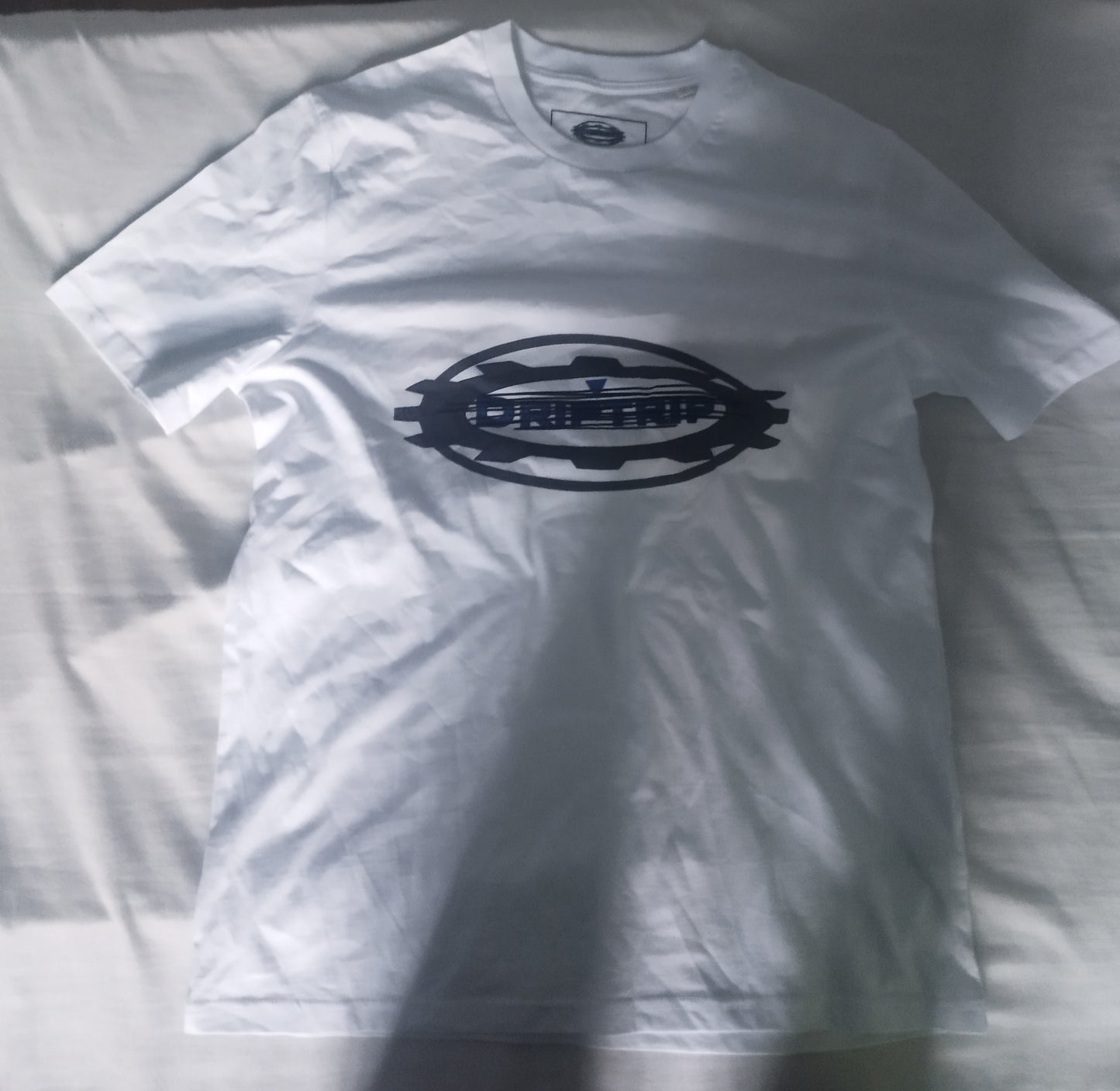 Driptrip t-shirt premium edition in white with logo, limited edition t-shirt ready for streetwear enthusiasts.