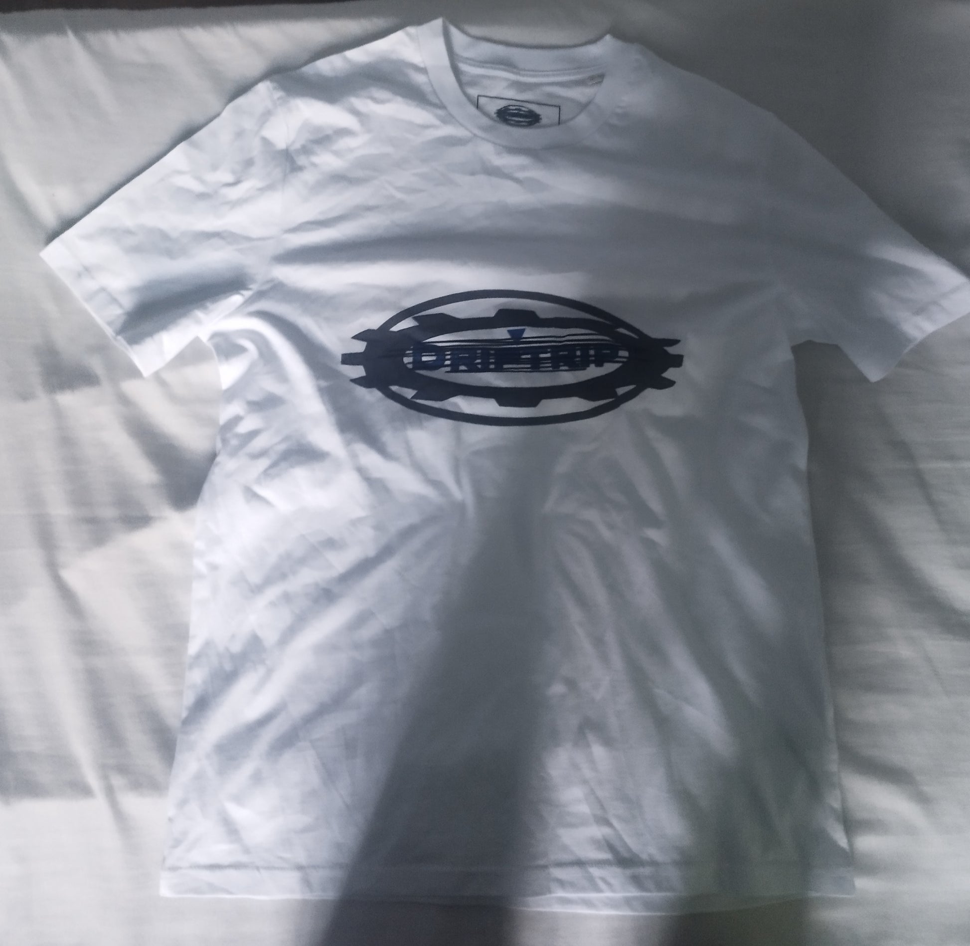 Driptrip t-shirt premium edition in white with logo, limited edition t-shirt ready for streetwear enthusiasts.